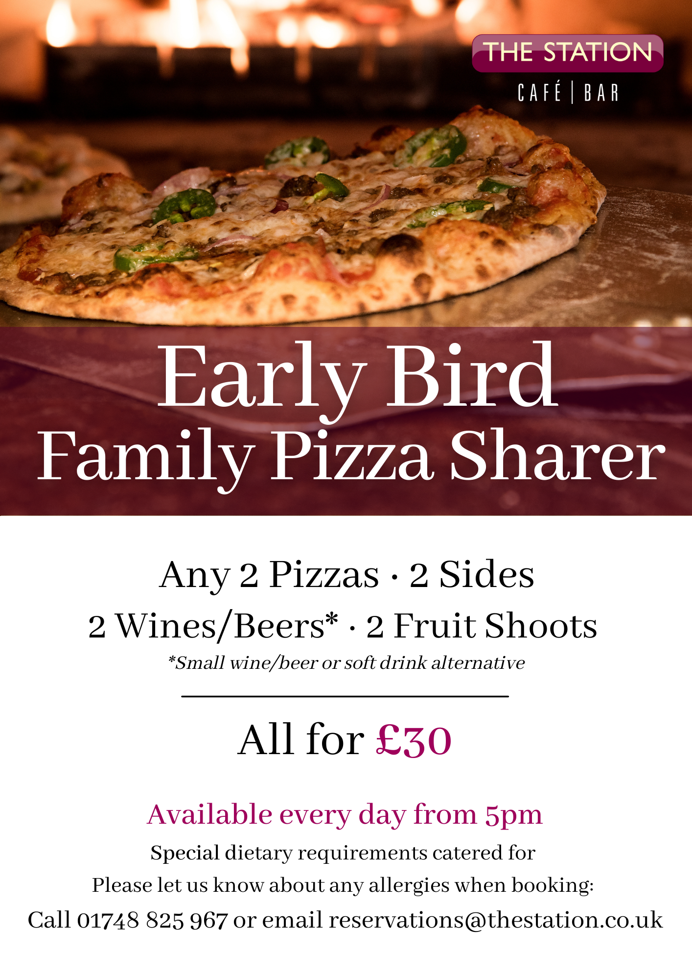 Early Bird Pizza Deal